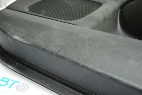 Door trim card front right Chrysler 200 11-14 black with black insert cloth, armrest leather, scratches, for dry cleaning