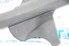 Door sill trim rear left Hyundai Sonata 11-15 black, type 2, broken fastener, scratches