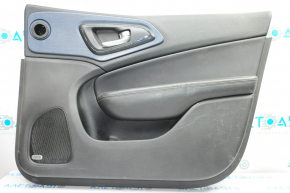 Door trim card front right Chrysler 200 15-17 black with black insert leather, armrest leather, molding under the tree blue structure, Alpine, scratches, bumps
