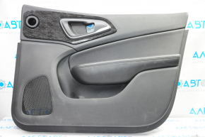 Door trim card front right Chrysler 200 15-17 black with black insert leather, armrest leather, molding under the tree black gloss
