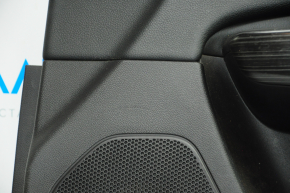 Door trim card front right Jeep Cherokee KL 14-18 black with black insert leather, armrest leather, scratches