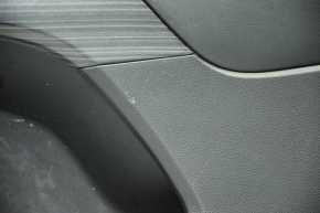 Door trim card front right Jeep Cherokee KL 14-18 black with black insert cloth, armrest leather, scratch