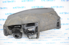 Torpedo front panel without AIRBAG Ford Focus mk3 15-18 rest, glove compartment bar is broken, for dry cleaning