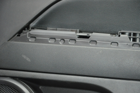 Door trim card front right Jeep Patriot 11-17 black with black insert leather, armrest rubber, scratches