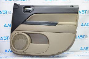 Door trim card front right Jeep Patriot 11-17 beige with beige insert leather, rubber armrest, creases