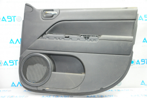 Door trim card front right Jeep Compass 11-16 black with black insert leather, rubber armrest, dry-cleanable