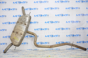Rear muffler with barrel for VW Tiguan 18-24 AWD