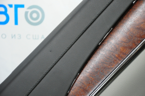 Door trim card rear left Cadillac CTS 14- gray with gray insert leather, armrest leather, molding under the tree brown structure, butt