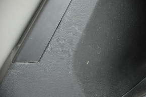 Door trim card rear left Chevrolet Cruze 11-16 black with gray insert leather, armrest plastic, scratches