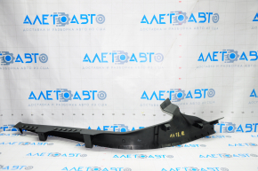 Door sill trim inner rear left Audi A4 B8 08-16 sedan, black, scratches