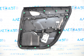 Rear left door panel for Honda Civic X FC 16-21 4D, black cloth with black insert