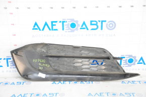 Bumper grille right Honda Civic X FC 16-19 structure, without fog lights, pressed
