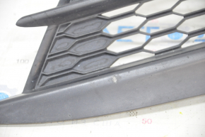 Bumper grille right Honda Civic X FC 16-19 structure, without fog lights, pressed