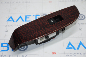 Rear left window lift control Chevrolet Malibu 13-16 black, with wood trim red