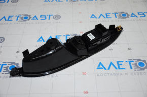 Rear left window lift control Chevrolet Malibu 16-23 black, with gray trim, chrome molding