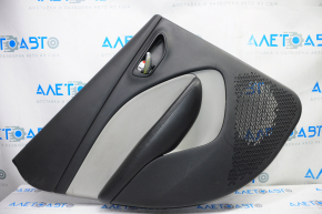 Door trim card rear left Dodge Dart 13-15 black with light gray insert cloth, armrest leather, scratches