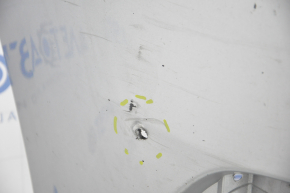 Front bumper bare Honda Civic X FC 16-19 silver, pressed, tear, scratches