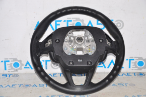 Naked steering wheel Ford Edge 15-24 leather black, without heating