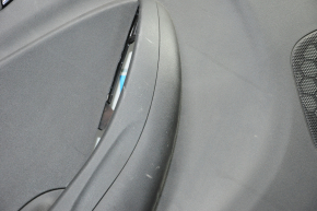 Door trim card rear left Chevrolet Volt 16- black, rubber armrest, scratches