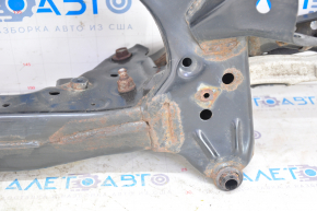 Subframe rear Nissan Rogue 14-20 awd, with levers, rusty, torn silent block