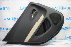 Door trim card rear left Chevrolet Volt 11-15 black, armrest leather beige, scratches