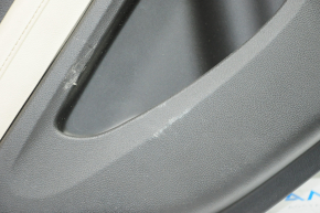 Door trim card rear left Chevrolet Volt 11-15 black, armrest leather beige, scratches