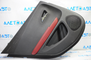Door trim card rear left Chevrolet Volt 11-15 black, armrest leather red, scratches