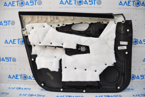 Door trim card front right Nissan Rogue 14-16 black, dark insert, dents on top