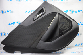 Door trim card rear left Chevrolet Malibu 16-25 black with black insert cloth, scratches