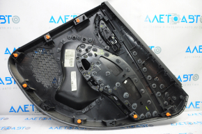 Door trim card rear left Dodge Dart 13-15 black with dark gray insert cloth, armrest leather, scratches