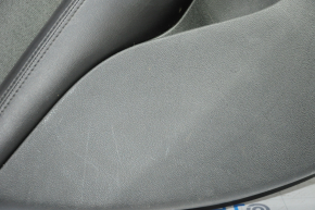 Door trim card rear left Dodge Dart 13-15 black with dark gray insert cloth, armrest leather, scratches