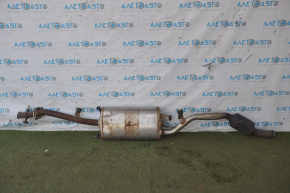 Muffler rear part with barrel Lexus RX350 10-15 rusty dents