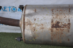 Muffler rear part with barrel Lexus RX350 10-15 rusty dents