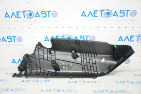 Rear pillar trim right lower Honda Civic X FC 16-21 4d black, scratches
