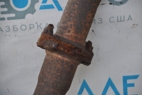 Exhaust line middle part with barrel Toyota Camry v40 2.4, hybrid rusty, nuts stuck, dents