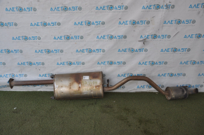 Muffler rear part with barrel Toyota Highlander 14-16 3.5 dents
