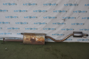 Muffler rear part with barrel Toyota Highlander 14-16 3.5 dents