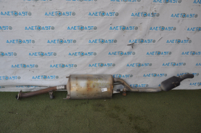 Muffler rear part with barrel Lexus RX350 10-15 dents