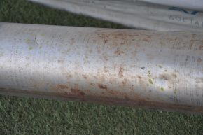 Exhaust line with barrel without catalytic converter Toyota Sienna 11-16 3.5 FWD rusty, nuts stuck, dents