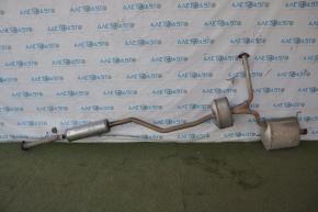 Exhaust line middle part with barrel right Acura TLX 15-17 3.5 FWD dents