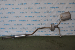 Exhaust line middle part with barrel right Acura TLX 15-17 3.5 FWD dents