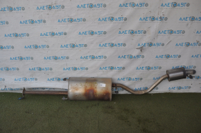 Muffler rear part with barrel Toyota Highlander 14-16 3.5 dents, notches