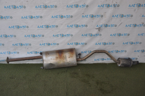 Muffler rear part with barrel Toyota Highlander 14-16 3.5 dents, notches
