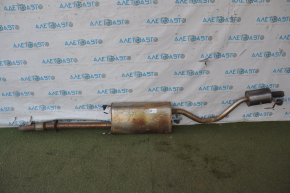 Muffler rear part with barrel Toyota Highlander 14-16 3.5 dents, nuts stuck