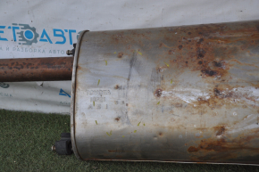Muffler rear part with barrel Toyota Highlander 14-16 3.5 dents, nuts stuck