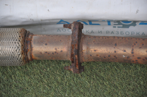 Muffler rear part with barrel Toyota Highlander 14-16 3.5 dents, nuts stuck