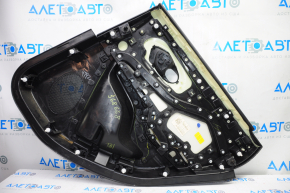 Door trim card rear left Jeep Cherokee KL 14-18 black with black insert cloth, armrest leather, bumps, scratches