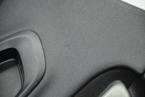 Door trim card rear left Jeep Cherokee KL 14-18 black with black insert cloth, armrest leather, bumps, scratches