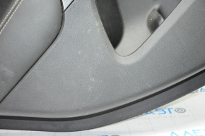 Door trim card rear left Jeep Cherokee KL 14-18 black with black insert cloth, armrest leather, bumps, scratches