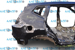 Quarter wing rear right Nissan Rogue 14-20 black G41, on the body